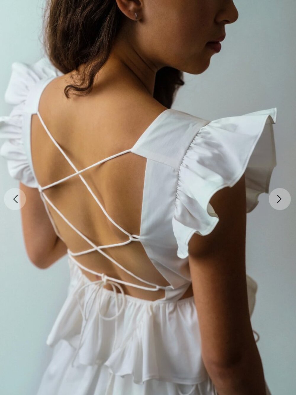Allina Liu RUNWAY Castell Top size Small in Milk (Sold Out online)